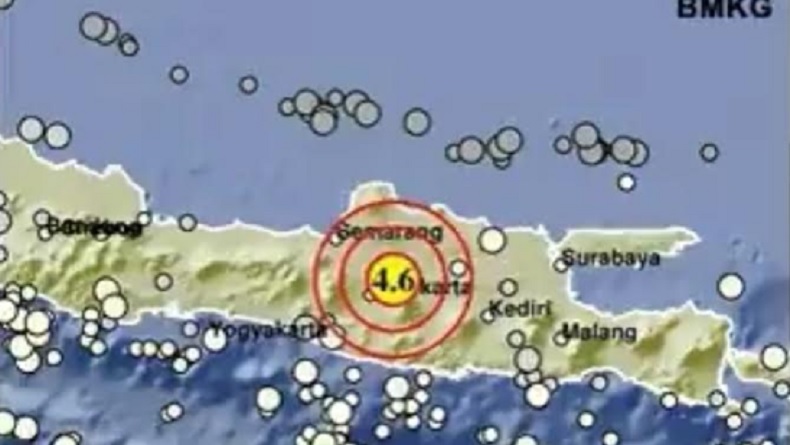 Gempa Bumi Terkini Magnitudo 4,6 Guncang Sragen Jateng