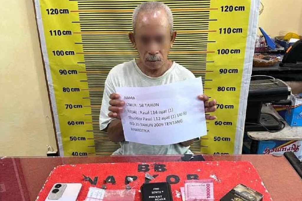 Miris! Kakek di Merangin Jadi Kurir Sabu, Alasannya demi Upah Pakai Narkoba Gratis