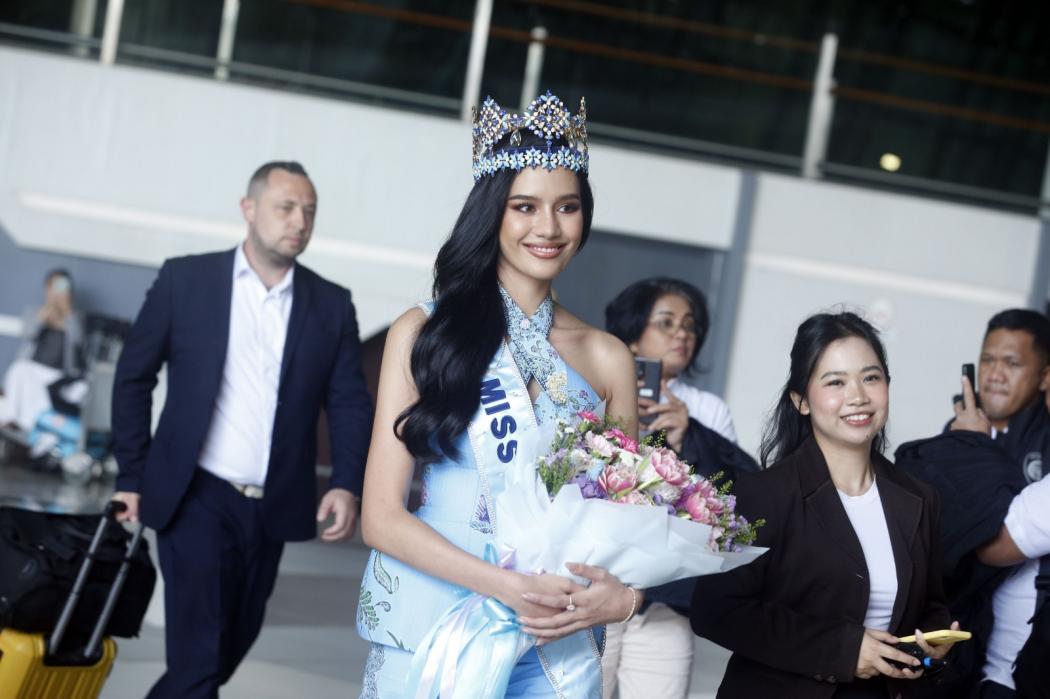 Miss World 2025 Opal Suchata Tiba di Indonesia, Ini Kesan Pertamanya