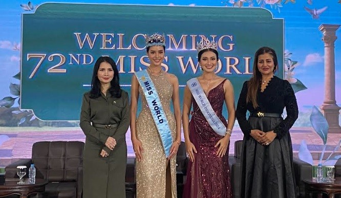 Liliana Tanoesoedibjo Sambut Kehadiran Miss World 2025 Opal Suchata, Jadi Pembakar Semangat Finalis Miss Indonesia
