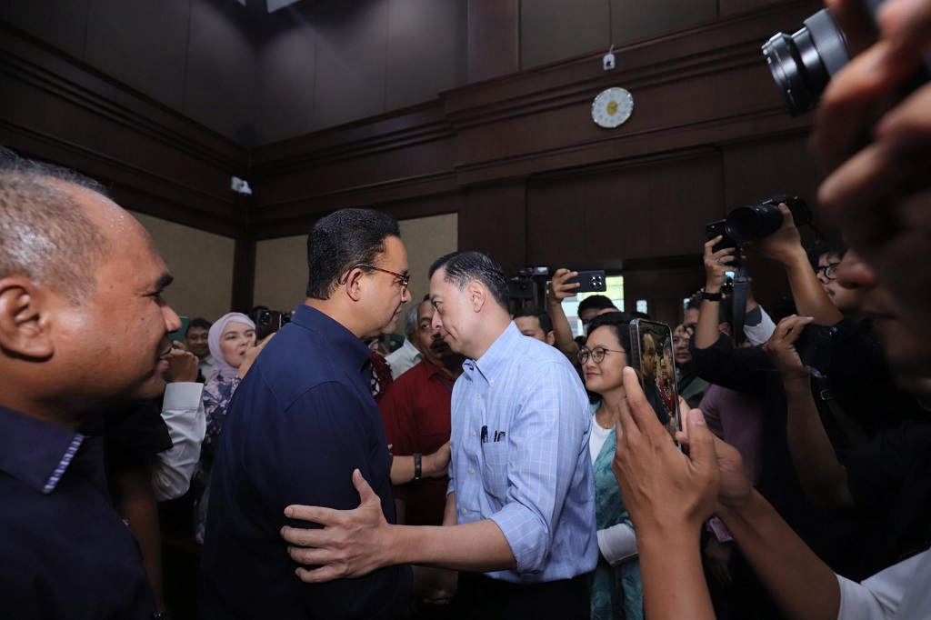 Anies Hadiri Sidang Kasus Korupsi Impor Gula, Doakan Tom Lembong