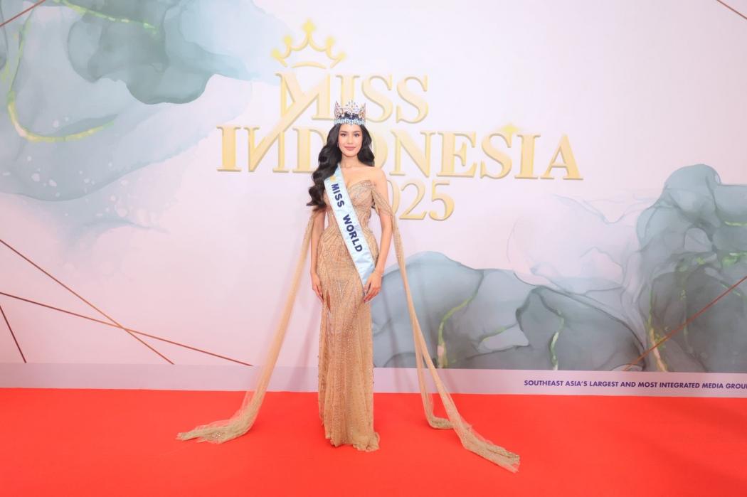 Pesan Manis Miss World 2025 Opal Suchata untuk Miss Indonesia 2025 Audrey Bianca