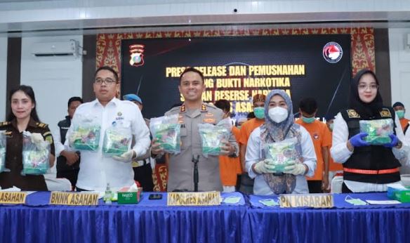 4 Warga Aceh Ditangkap Bawa Sabu 21 Kg di Asahan, Terancam Hukuman Seumur Hidup 