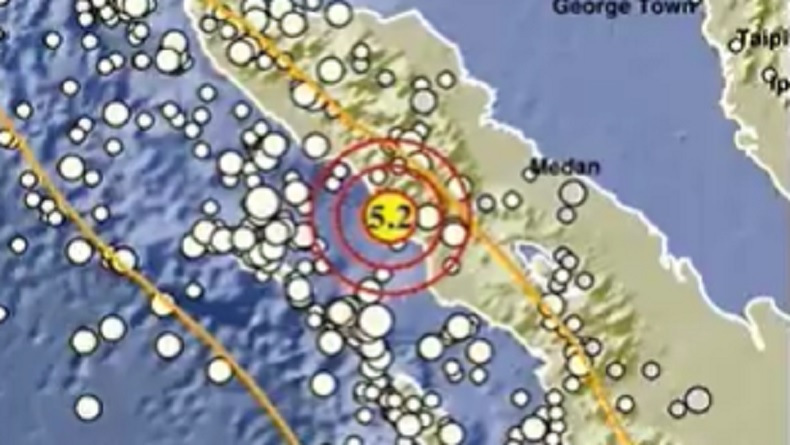 Gempa Bumi Terkini Magnitudo 5,2 Guncang Aceh Selatan