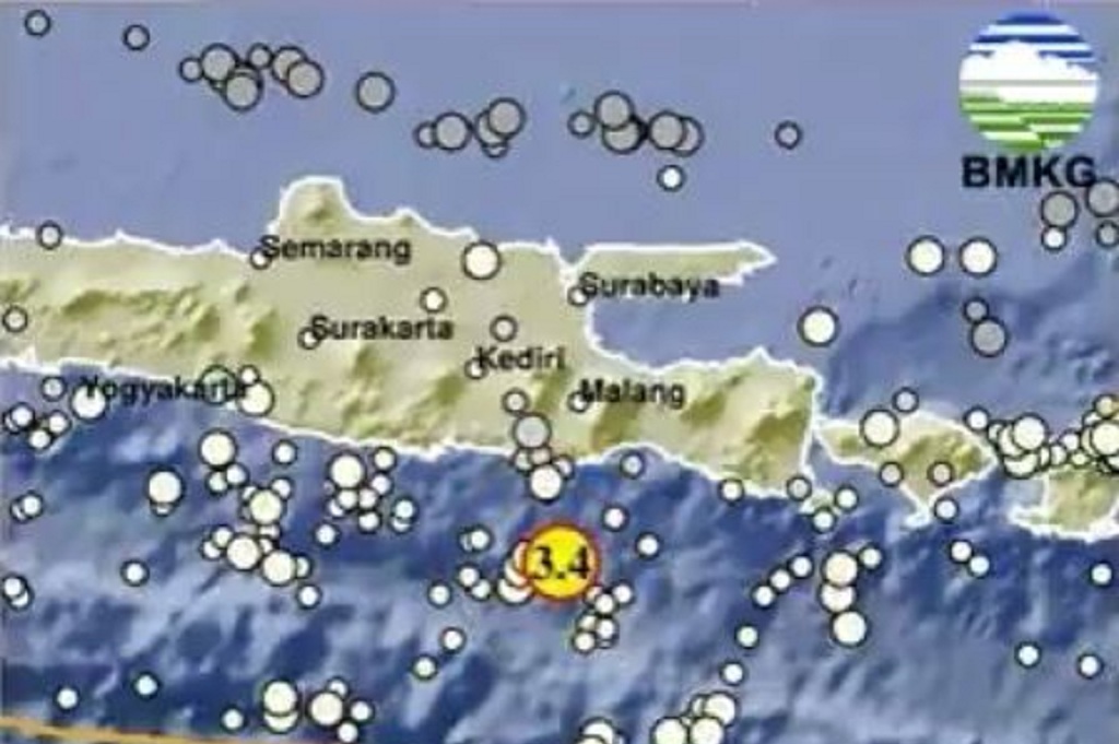 Gempa Terkini Magnitudo 3,4 Guncang Malang Jawa Timur
