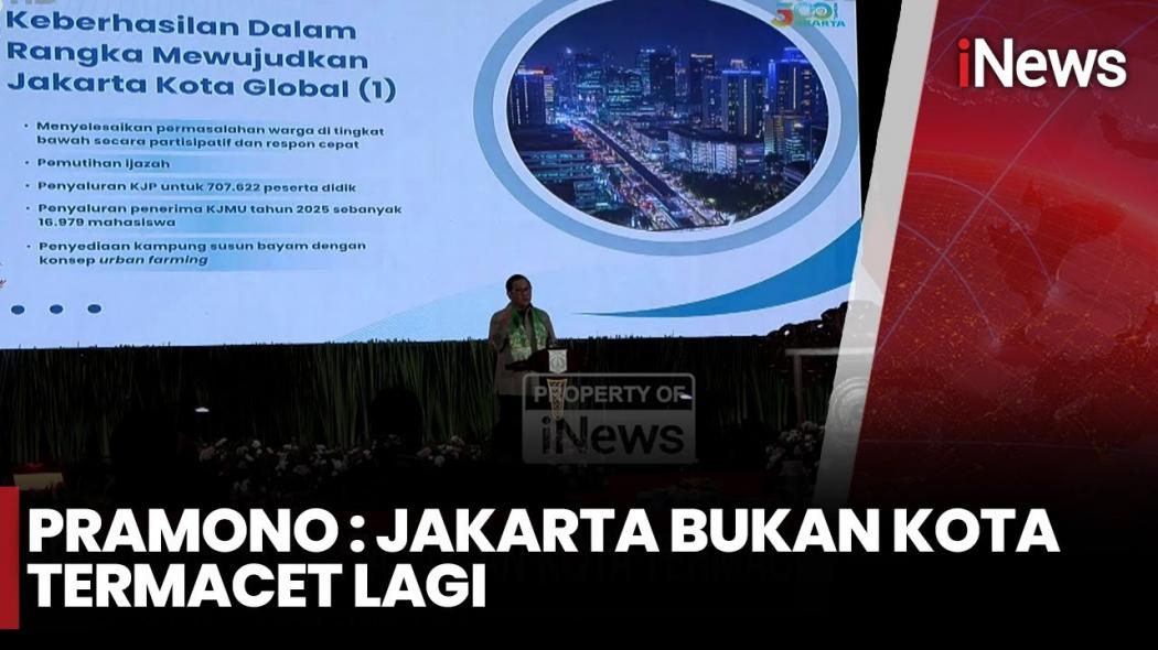 Pramono Sebut Jakarta Bukan Lagi Kota Termacet di Indonesia, Berikut Daftarnya 