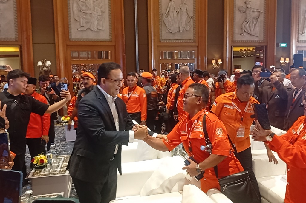 Anies Hadiri Rapimnas I Gerakan Rakyat, Bahas Masa Depan Indonesia