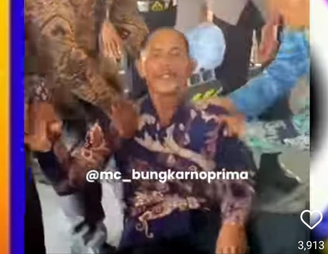Viral Pria Tua Tewas saat Menyanyi dan Joget Pesta Pernikahan di Bengkulu