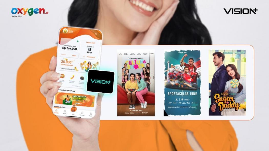 VISION+ Hadir di Platform Oxygen.id, Perkuat Sinergi Digital dan Hiburan Rumah
