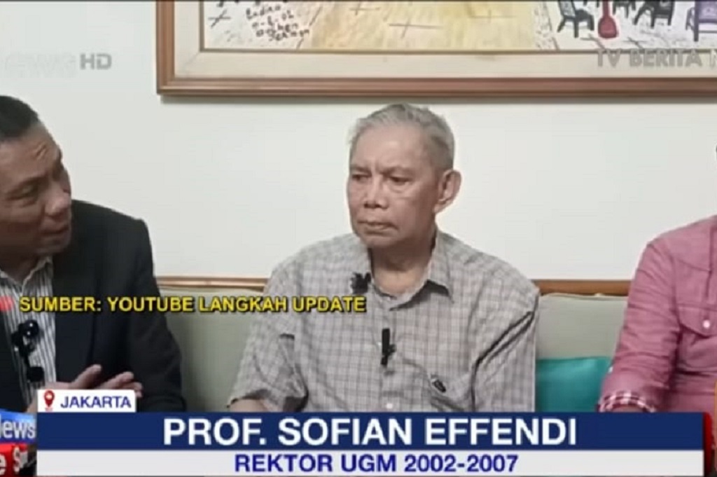 UGM Respons Pernyataan Eks Rektor Sofian Effendi soal Jokowi Tak Pernah Lulus