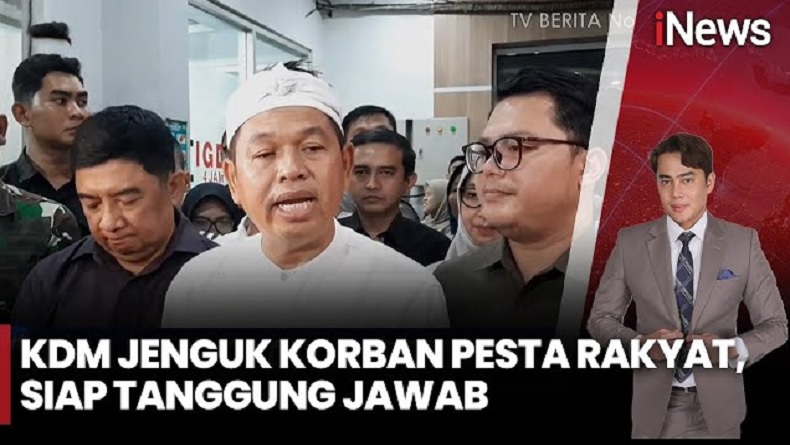 KDM Jenguk Korban Tragedi Pesta Rakyat, Beri Santunan dan Siap Jadi Orang Tua Asuh