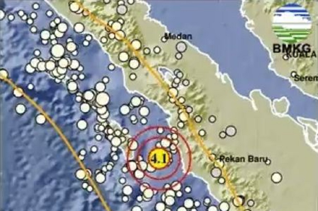 Gempa Terkini Magnitudo 4,1 Guncang Nias Selatan Sumut