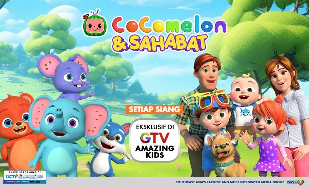 Siang-Siang Jadi Seru! Yuk, Belajar dan Bermain Bersama Cocomelon dan Teman-Teman di GTV