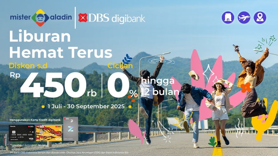 Rencana Liburan Jadi Makin Hemat: Diskon s.d Rp450.000 dan Cicilan 0%