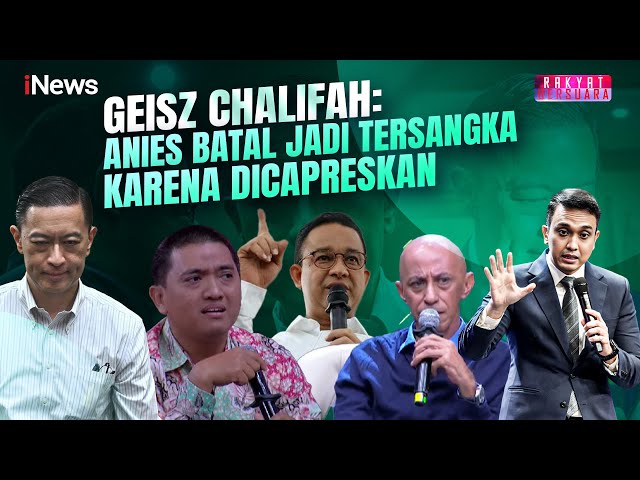 Geisz Ungkap Anies Lolos dari Tersangka Kasus Formula E gegara Dicapreskan