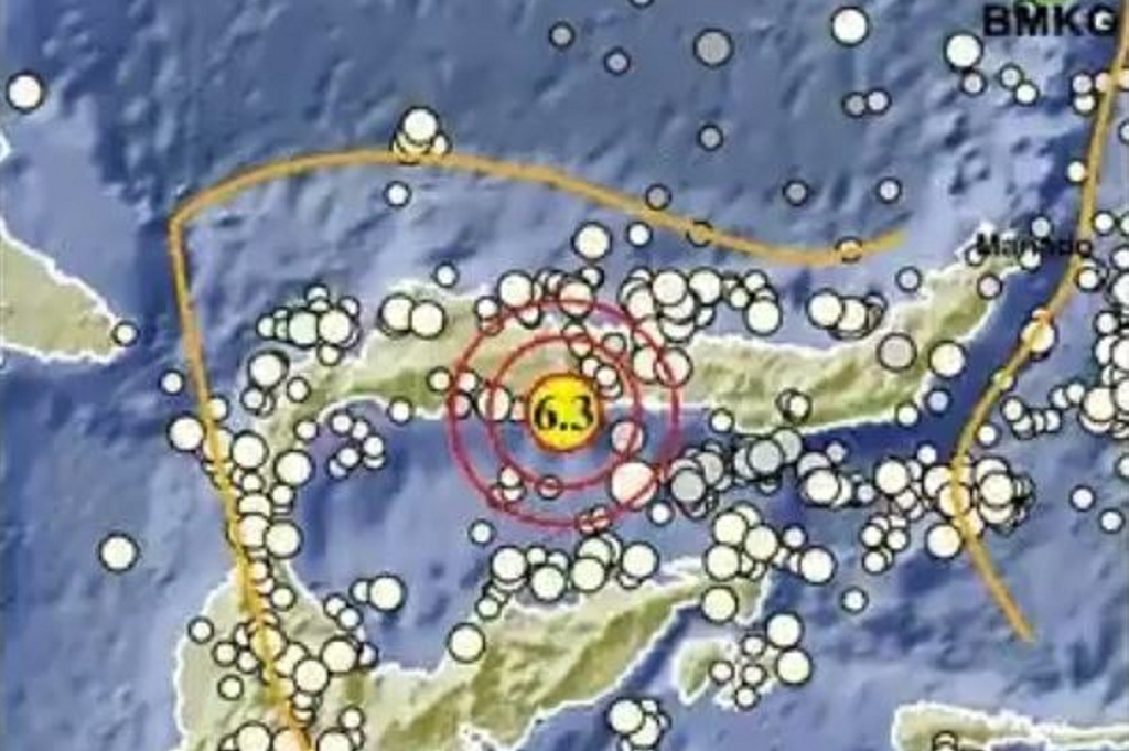 Gempa Besar Magnitudo 6,3 Guncang Pohuwato Gorontalo