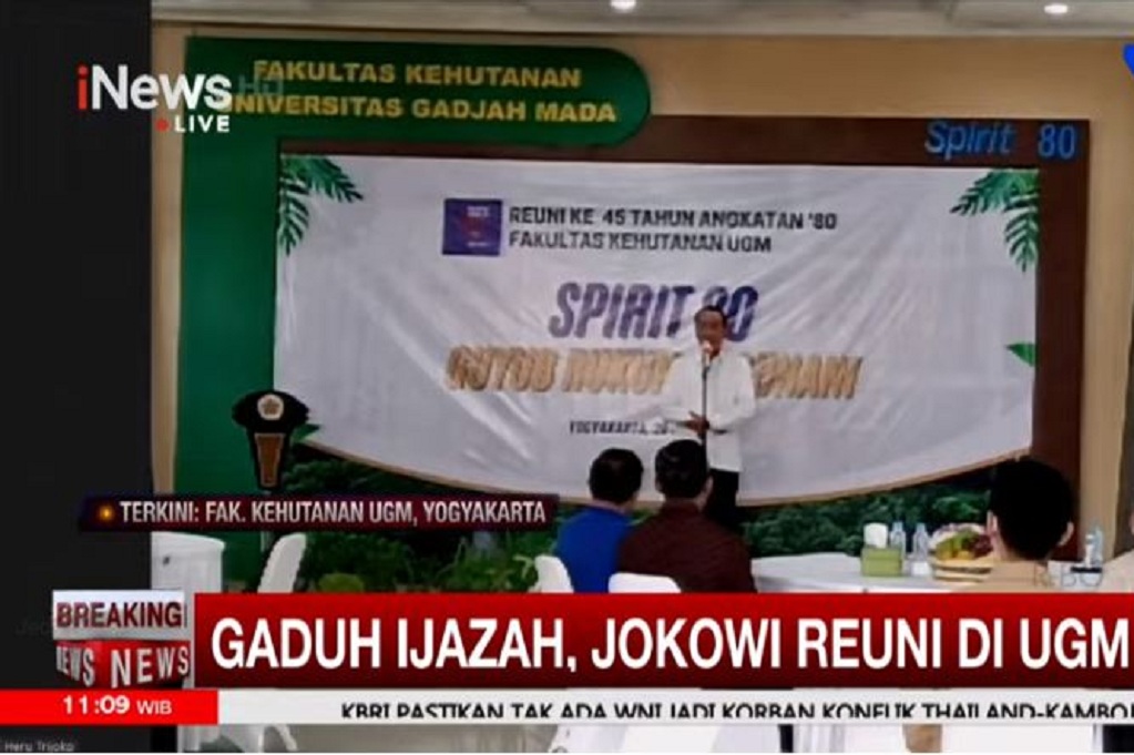 Kelakar Jokowi ke Alumni Seangkatan soal Ijazah Palsu di Reuni UGM: Hati-Hati Bisa Kena!