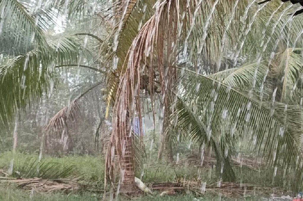 Usai Doa Bersama Hujan Deras Guyur Rokan Hulu, Warga dan Petugas Harap Karhutla Padam