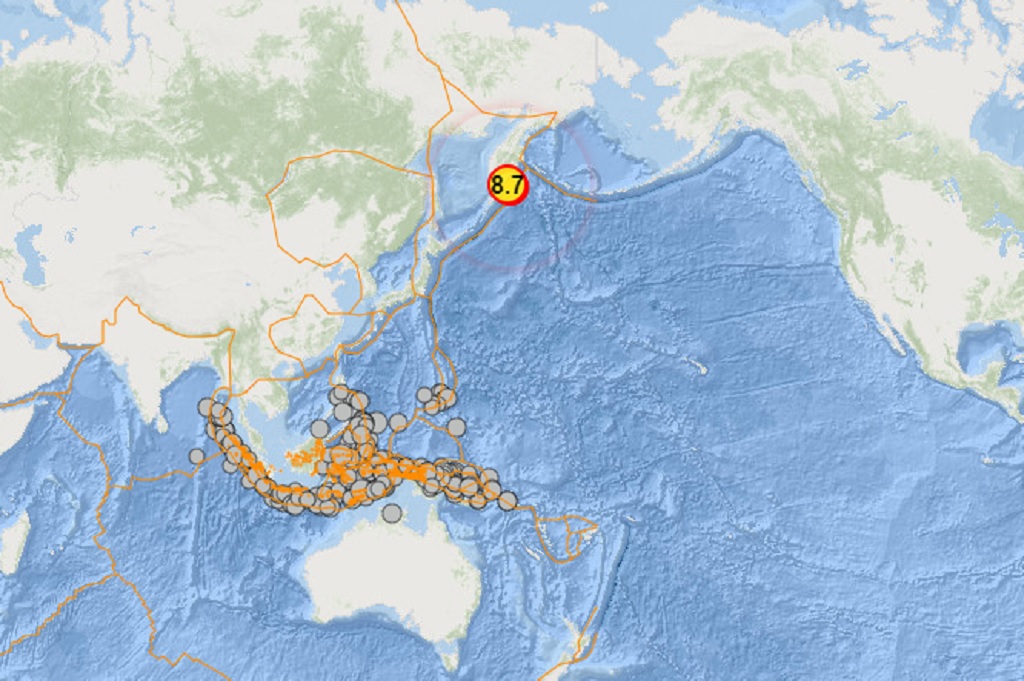 Tsunami 19 Cm Dampak Gempa Rusia Terdeteksi di Pelabuhan Sarmi Papua