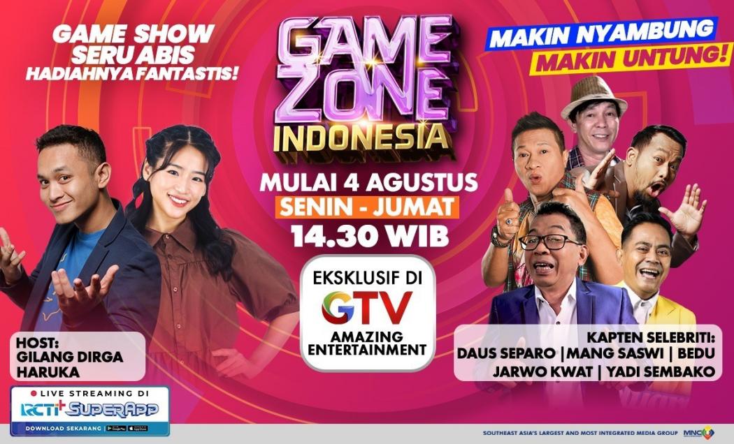 Sore-Sore Dijamin Makin Rame, Seru-seruan Bareng Gilang Dirga Dan Haruka di Game Zone Indonesia GTV!