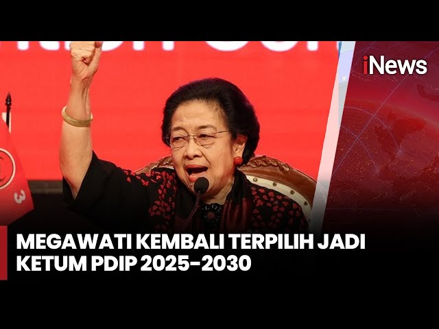 Resmi! Megawati kembali Jadi Ketua Umum PDIP Periode 2025–2030