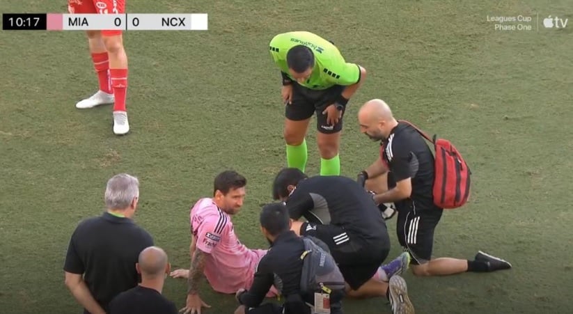 Lionel Messi Cedera Serius saat Inter Miami Vs Necaxa? Penonton Terdiam