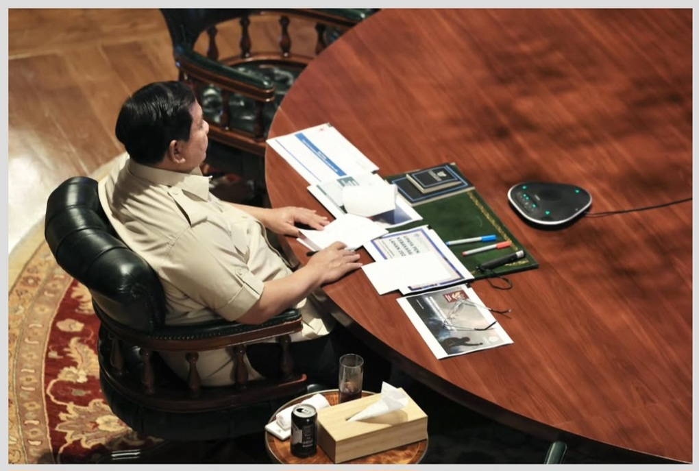 Ratas Akhir Pekan di Hambalang, Prabowo Bahas Karhutla