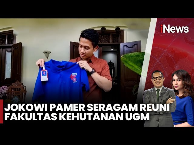 Jokowi Pamer Baju Reuni Fakultas Kehutanan UGM