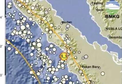 Gempa Terkini M5,3 Guncang Tapanuli Tengah, Tidak Berpotensi Tsunami