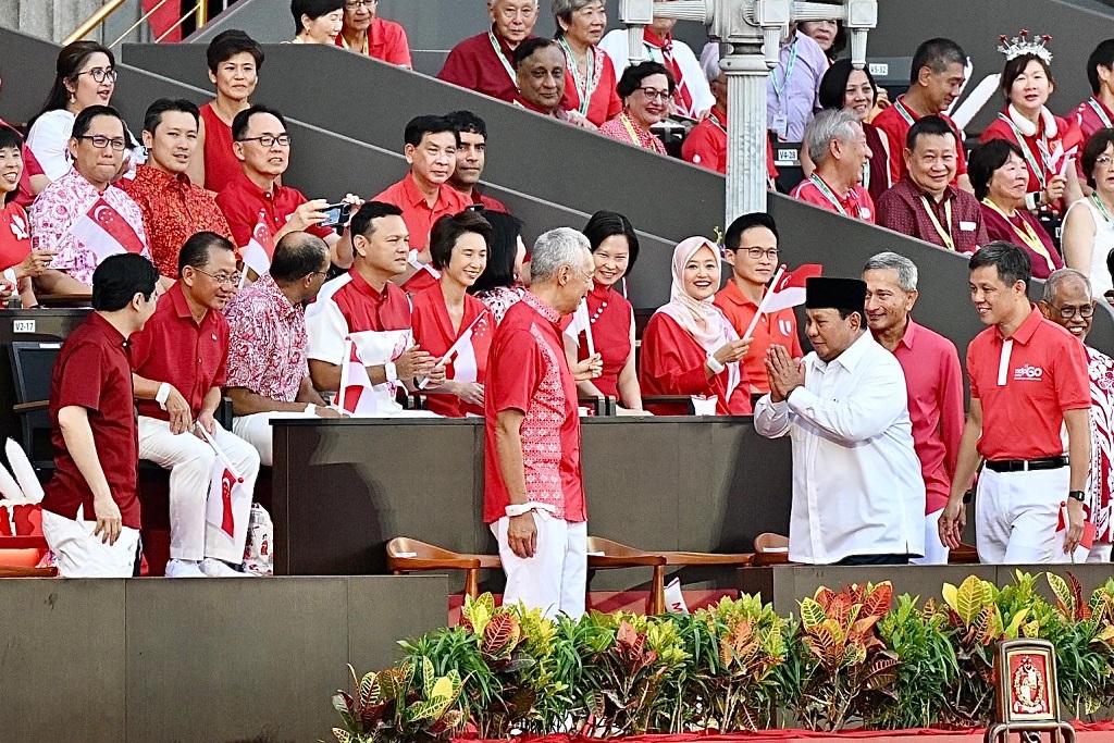 Presiden Prabowo Hadiri Parade Hari Nasional Singapura, Disambut Riuh Penonton