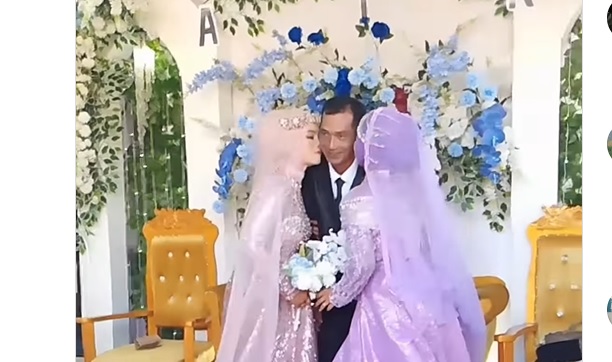 Viral Ketua RT di Kotim Nikahi 2 Wanita Cantik, Netizen: Ajarkan Ilmunya Suhu!