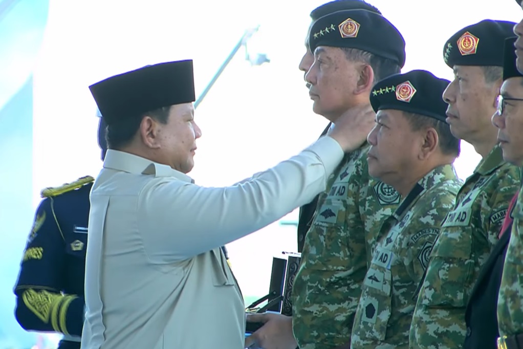 Prabowo Beri Pangkat Jenderal TNI Kehormatan ke Sjafrie Sjamsoeddin hingga Herindra