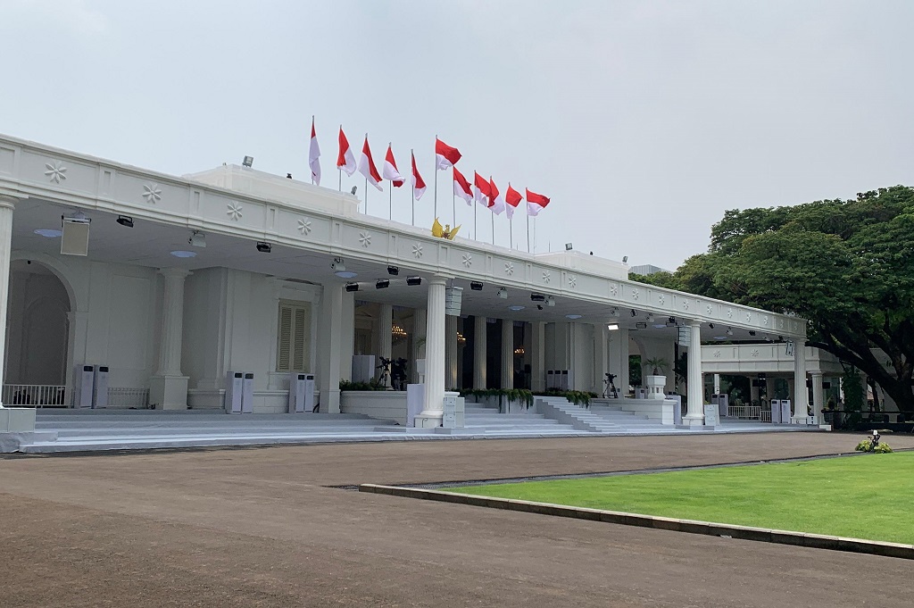 Istana Bersolek Sambut HUT ke-80 RI, Merah Putih Warnai Setiap Sudut
