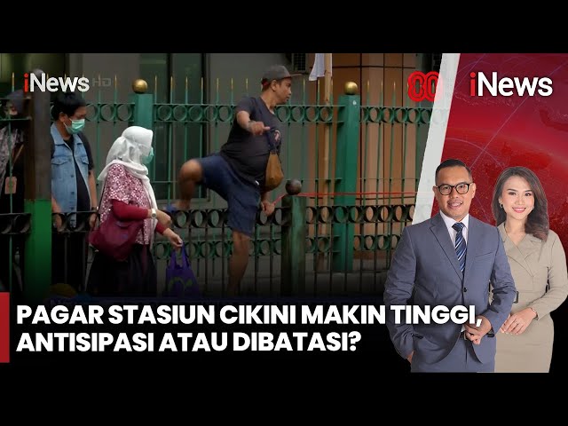 Nekat! Warga Masih Lompati Pagar di Stasiun Cikini usai Ditinggikan Jadi 1,7 Meter