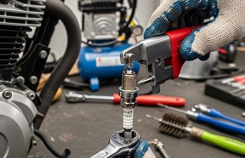 Tanda-Tanda Busi Motor Mulai Lemah, Tenaga Jadi Loyo