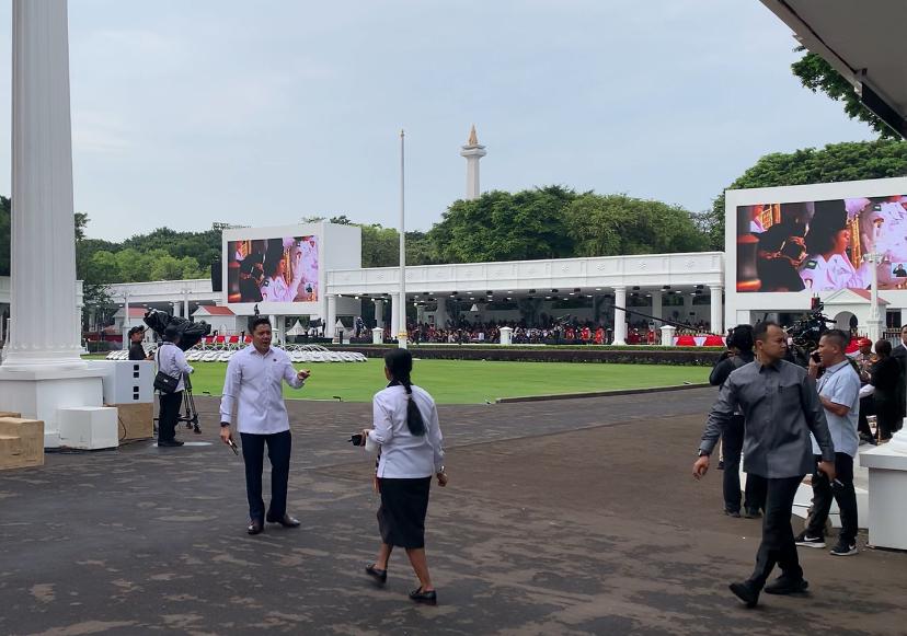 Istana Gladi Bersih Upacara HUT ke-80 RI, Seskab Teddy Pantau Langsung