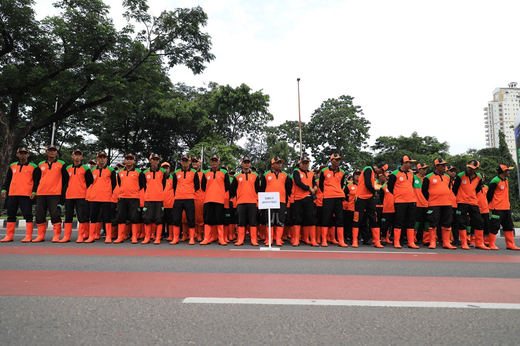 Pemprov Kerahkan 1.800 Pasukan Oranye, Pastikan Jakarta Bersih saat HUT ke-80 RI