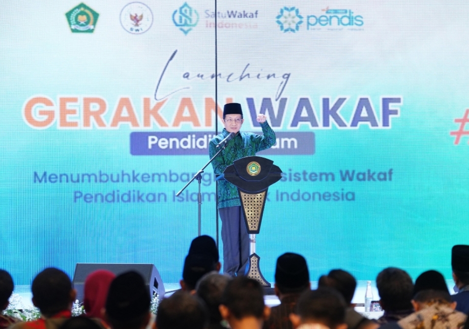 Luncurkan Gerakan Wakaf Pendidikan Islam, Menag Nasaruddin Target Kumpulkan Rp1 Triliun