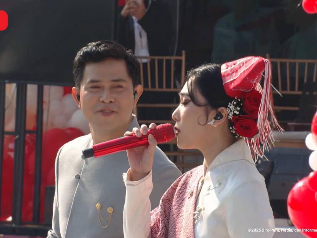 Potret Cakra Khan, Isyana Sarasvati hingga Rossa Nyanyi di Istana Merdeka