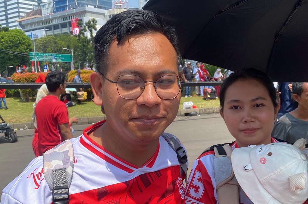 Warga Pati Jauh-jauh ke Jakarta demi Lihat Upacara HUT ke-80 RI di Istana