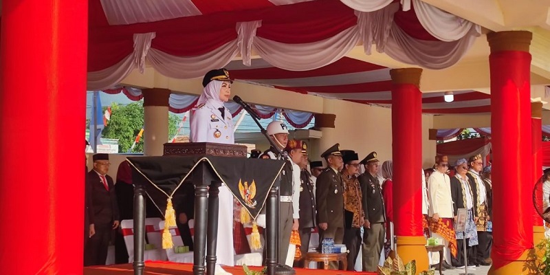 HUT ke-80 RI, Bupati Serang Ratu Rachmatuzakiyah Ajak ASN Perangi Narkoba