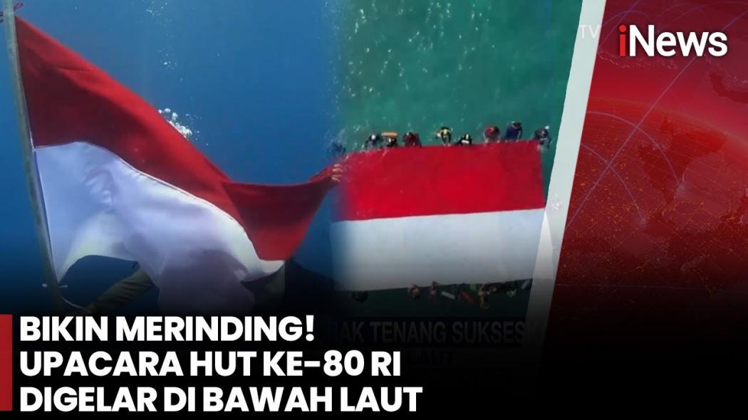 Detik-Detik HUT Ke-80 RI di Bawah Laut Nusantara, Gubernur Malut Pakai Kostum Putri Duyung