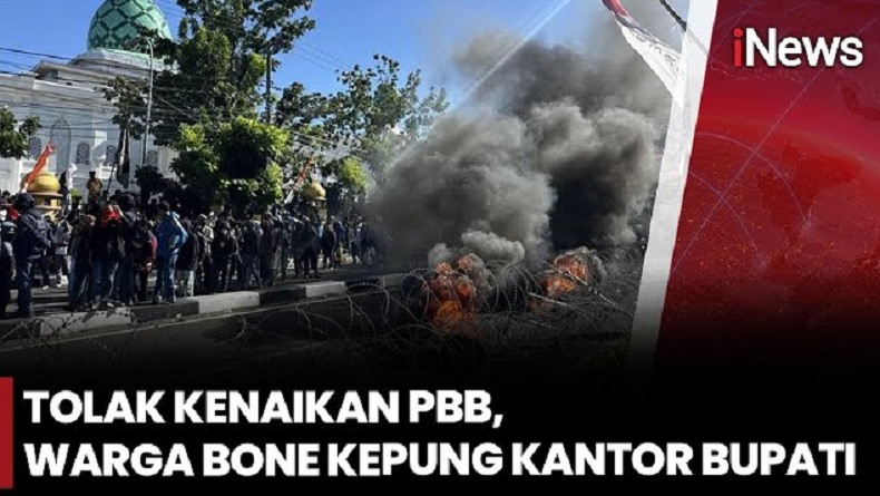 Demo Tolak Kenaikan PBB 300 persen di Bone Ricuh