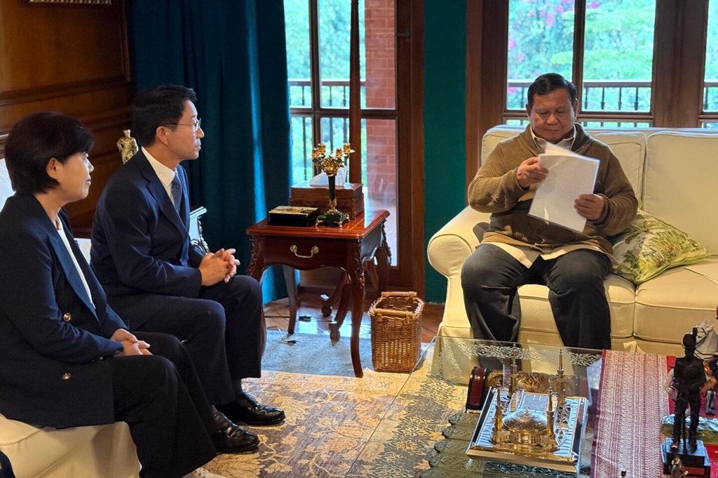 Prabowo Bertemu Utusan Presiden Korsel, Diundang Kunjungan Kenegaraan ke Seoul