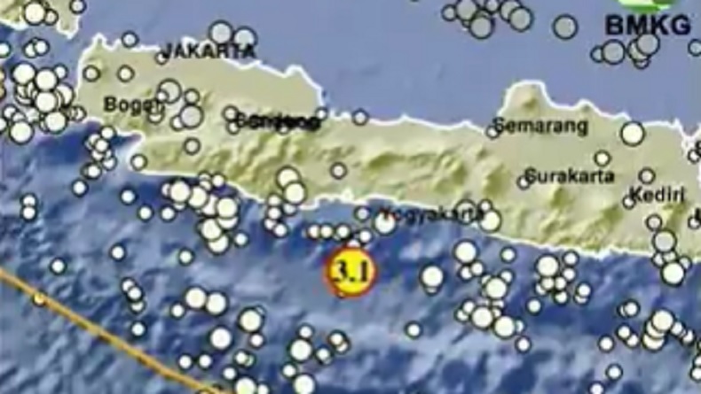 Gempa Bumi Terkini Magnitudo 3,1 Guncang Cilacap