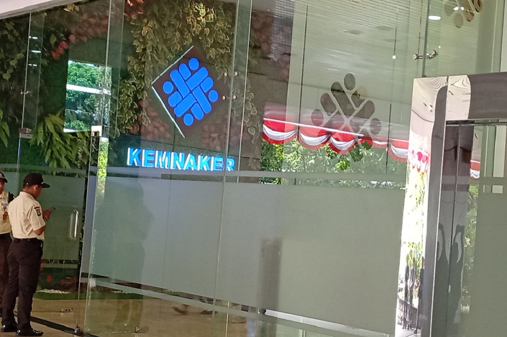 Suasana Kantor Kemnaker usai Wamen Noel Ebenezer Terjaring OTT KPK