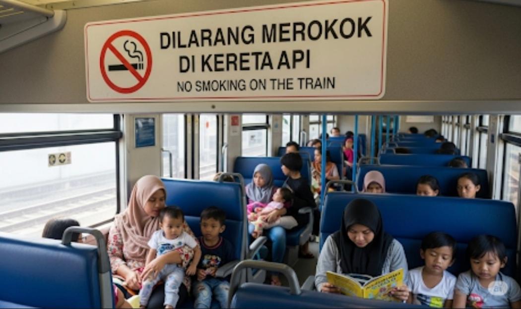 DPR Usul KAI Sediakan Gerbong Khusus Merokok, Kemenhub: Kereta Ruang Umum Banyak Anak-anak dan Perempuan