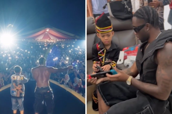 Bertemu Bocah Penari Pacu Jalur, Rapper Melly Mike Beri Hadiah Nintendo