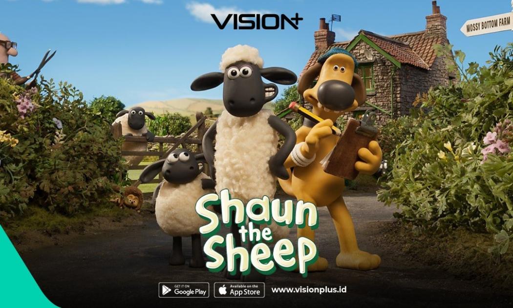 Streaming Shaun the Sheep dan Hiburan Keluarga, Coba Gratis 1 Bulan Premium VISION+