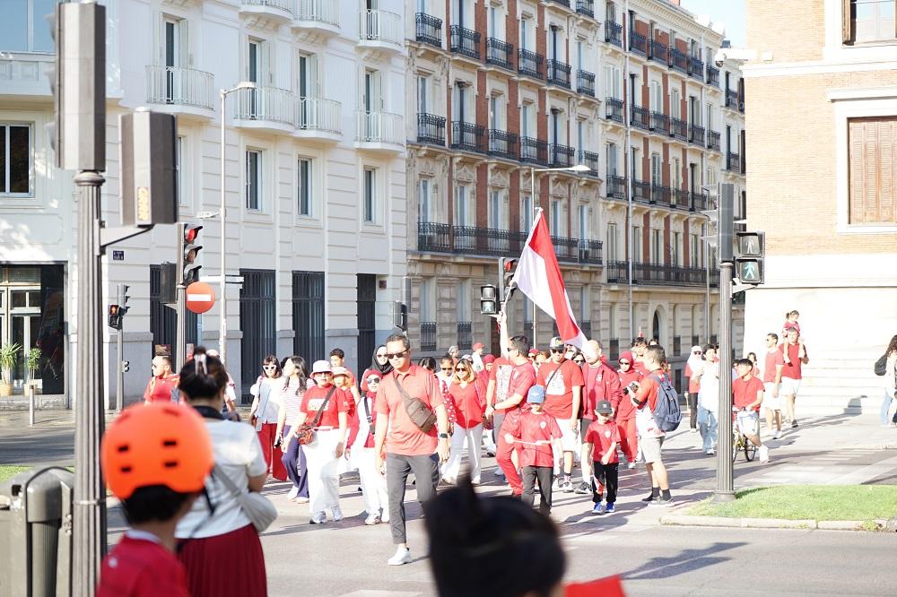 Merah Putih Warnai Madrid! KBRI Gelar Jalan Sehat dan Lomba Tradisional Rayakan HUT ke-80 RI